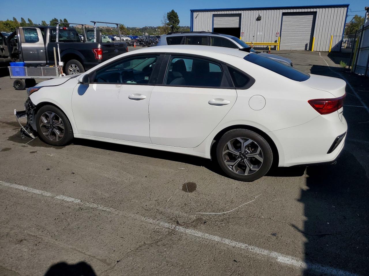 2021 Kia Forte Lxs White vin: 3KPF24AD9ME302414