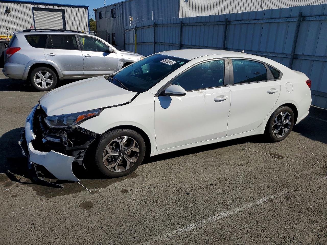 2021 Kia Forte Lxs White vin: 3KPF24AD9ME302414