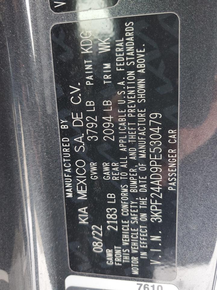 2023 Kia Forte Lx Blue vin: 3KPF24AD9PE530479