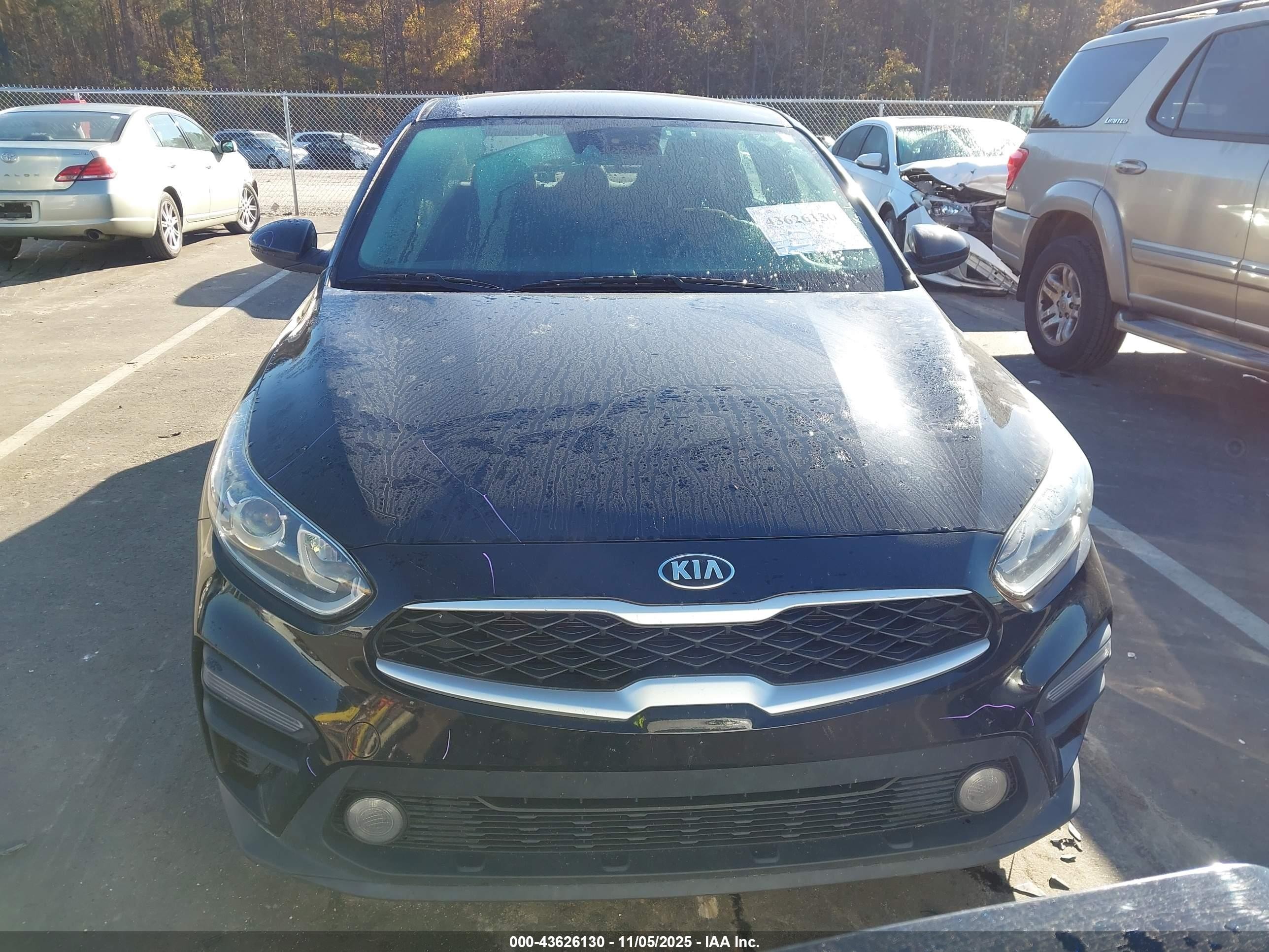 2021 Kia Forte Fe Black vin: 3KPF24ADXME326639