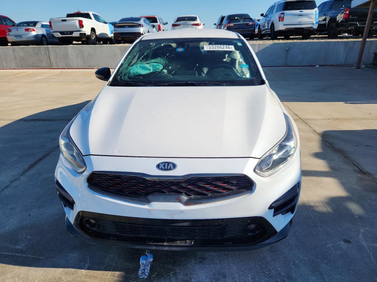 2021 Kia Forte Gt Line White vin: 3KPF34AD0ME328090