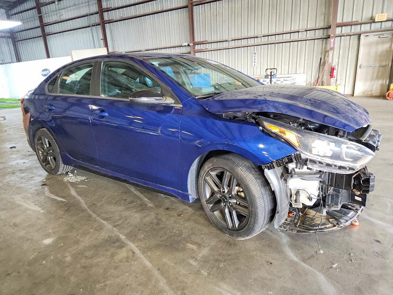 2021 Kia Forte Gt Line Blue vin: 3KPF34AD0ME406478