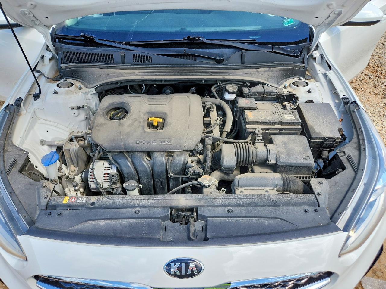 2019 Kia Forte S White vin: 3KPF34AD1KE017636