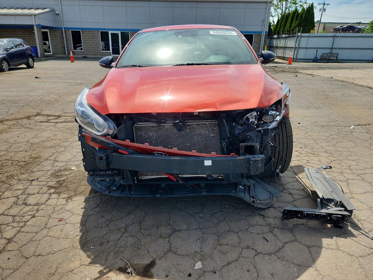 2020 Kia Forte Gt Line Orange vin: 3KPF34AD1LE203775
