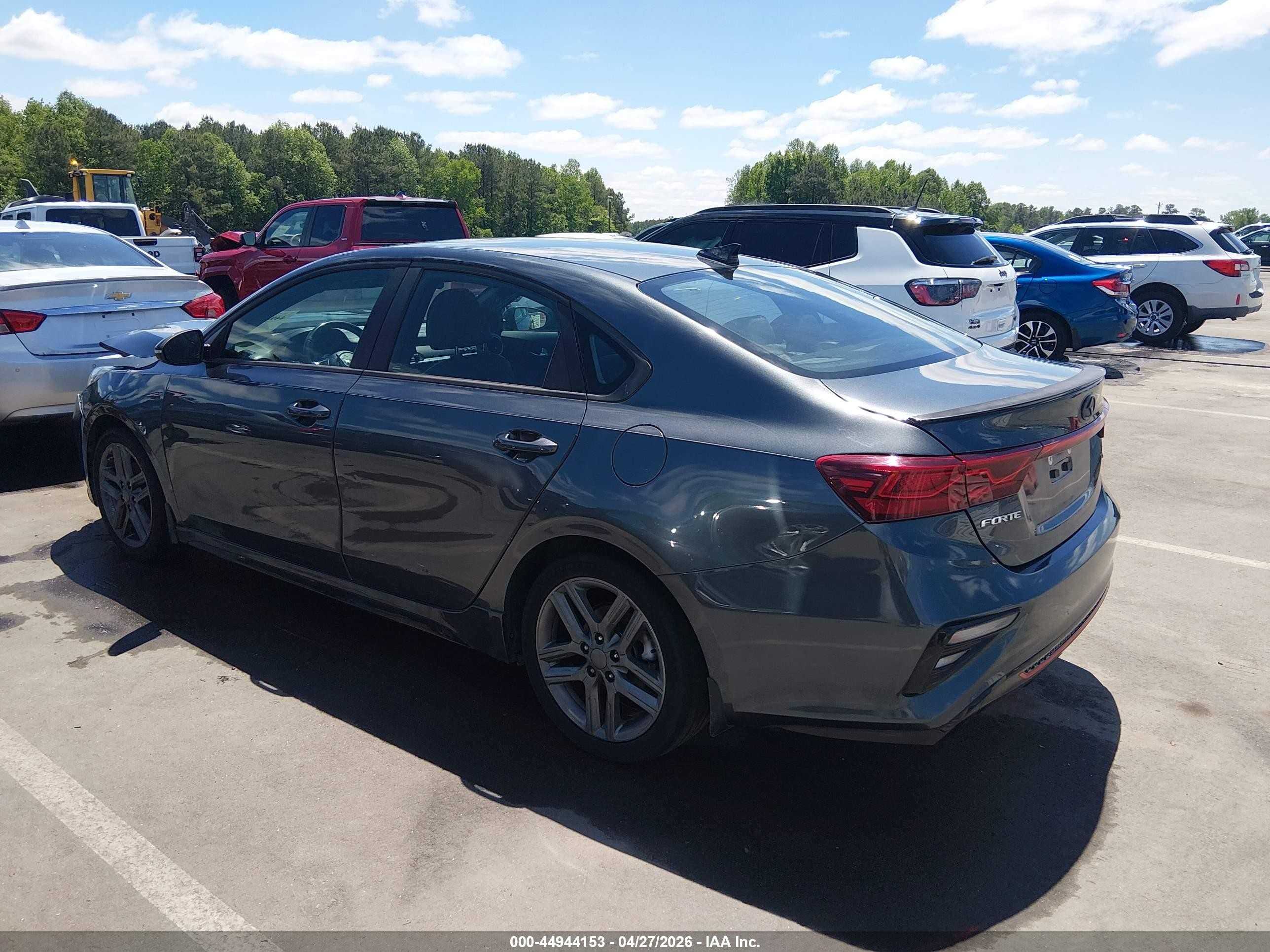 2020 Kia Forte Gt-line Gray vin: 3KPF34AD3LE169113