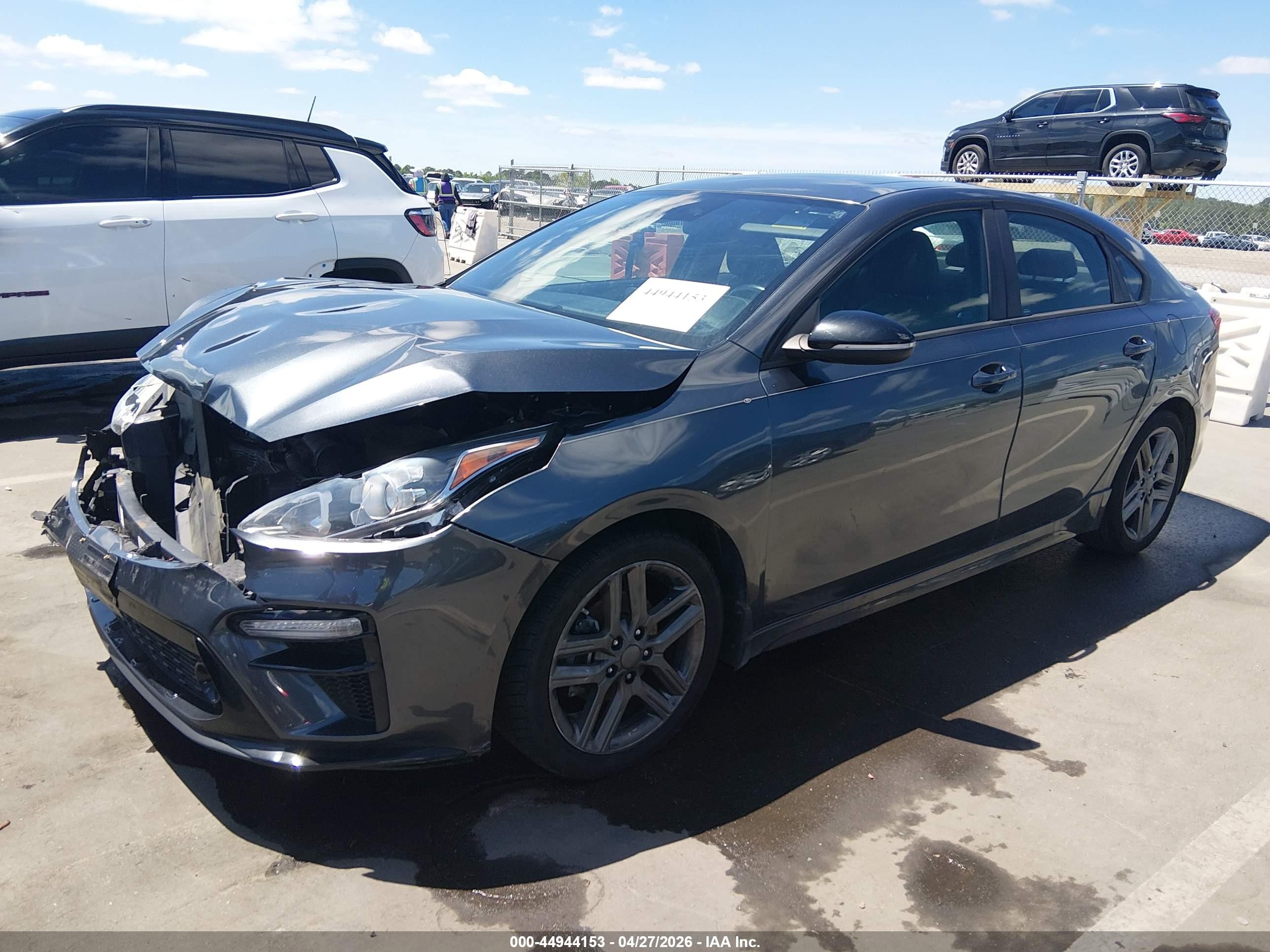 2020 Kia Forte Gt-line Gray vin: 3KPF34AD3LE169113