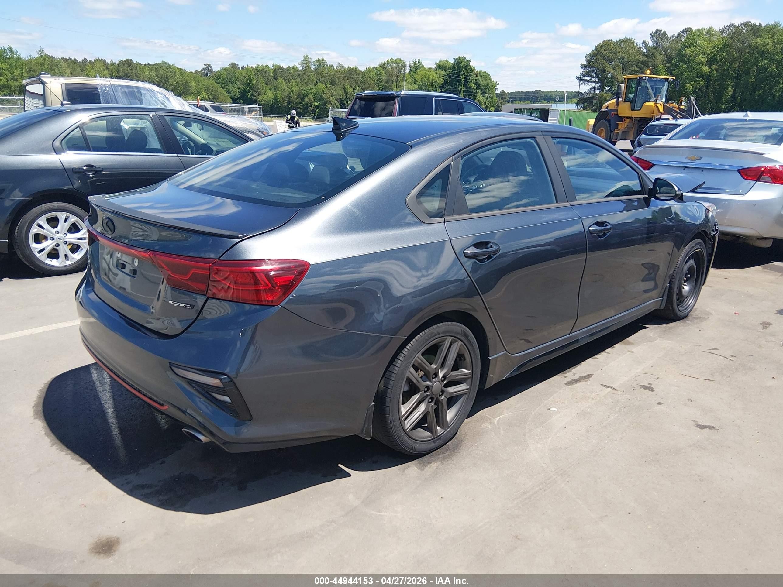 2020 Kia Forte Gt-line Gray vin: 3KPF34AD3LE169113