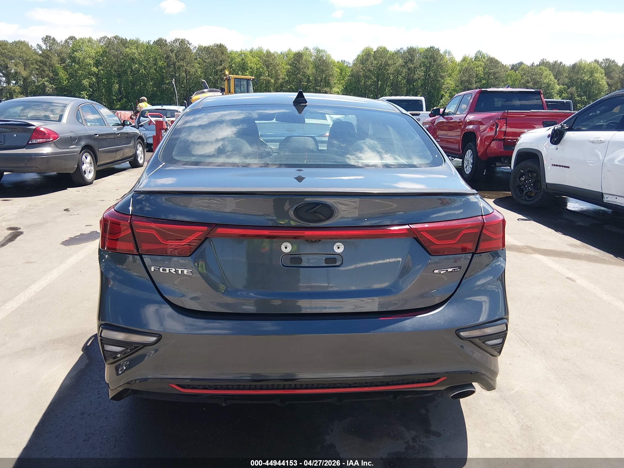 2020 Kia Forte Gt-line Gray vin: 3KPF34AD3LE169113