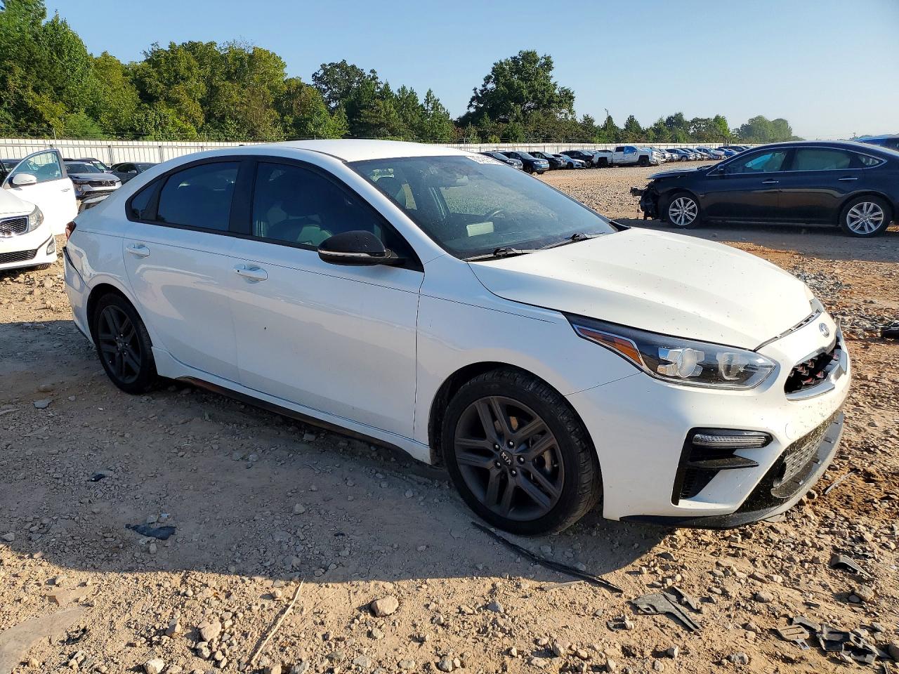 2020 Kia Forte Gt Line White vin: 3KPF34AD4LE253117