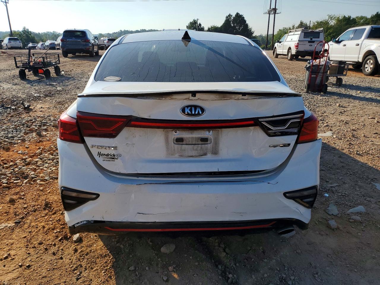 2020 Kia Forte Gt Line White vin: 3KPF34AD4LE253117