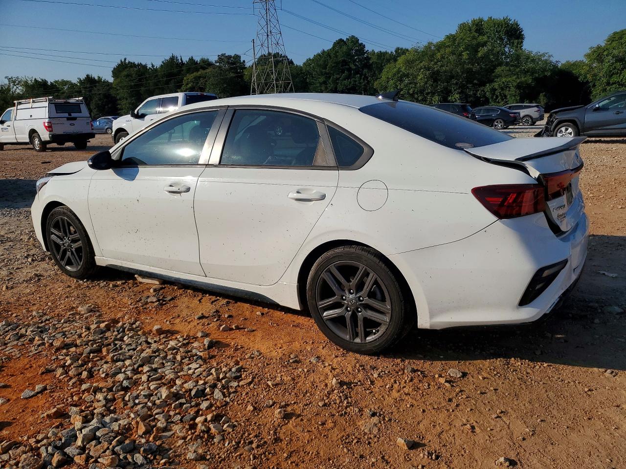2020 Kia Forte Gt Line White vin: 3KPF34AD4LE253117