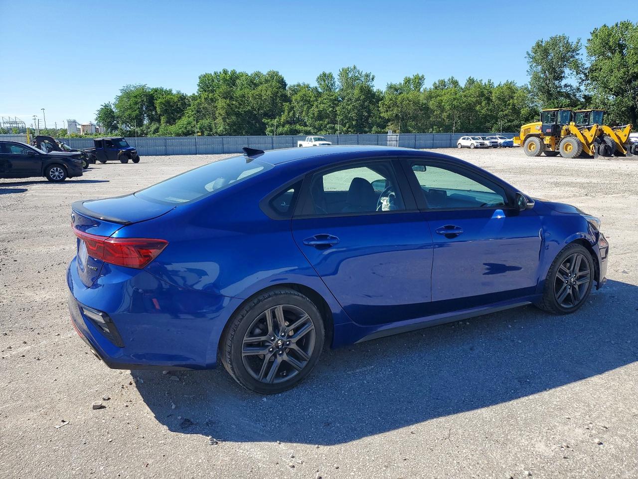 2020 Kia Forte Gt Line Синий vin: 3KPF34AD6LE228946