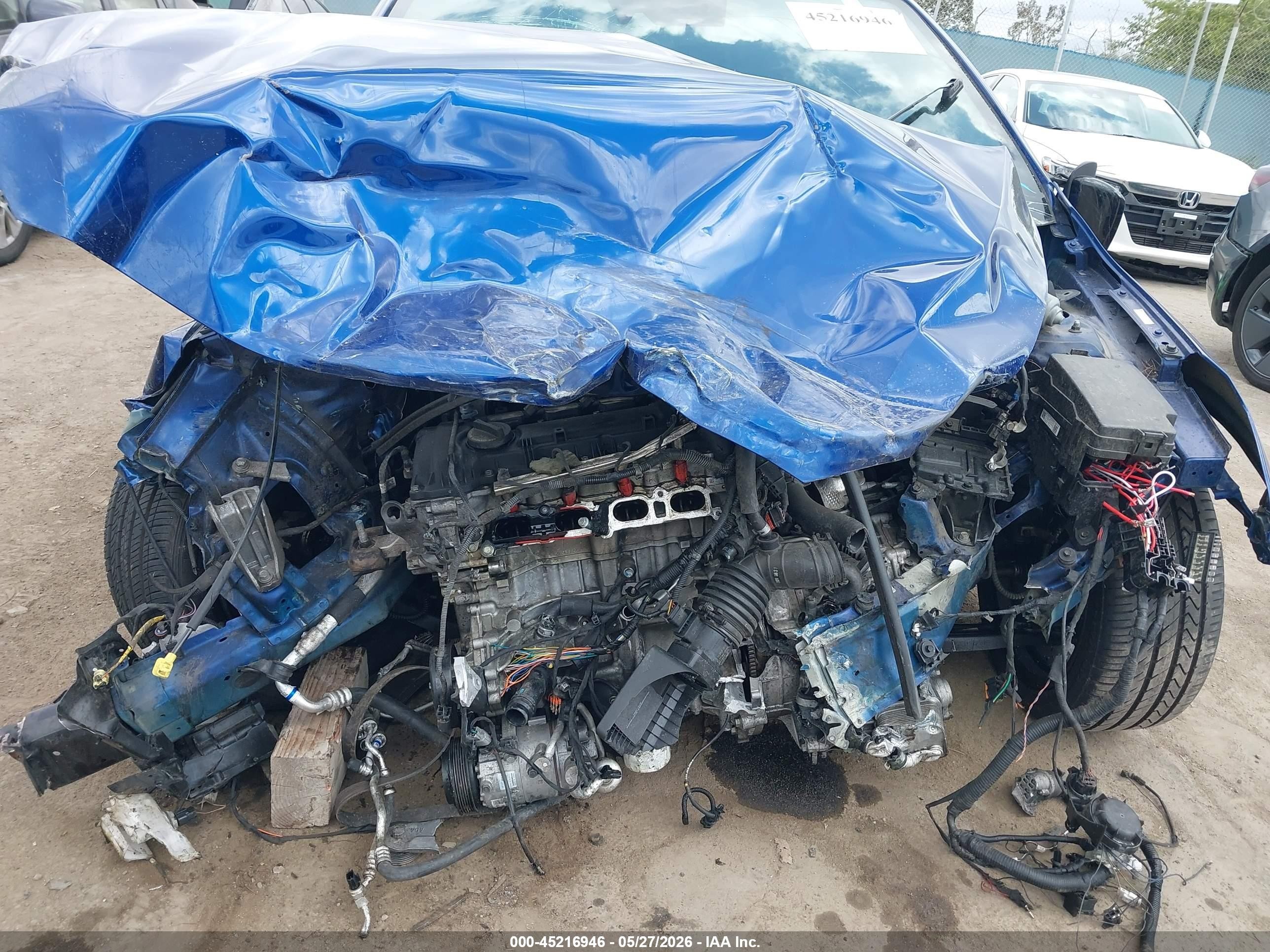 2021 Kia Forte Gt-line Blue vin: 3KPF34AD8ME309013