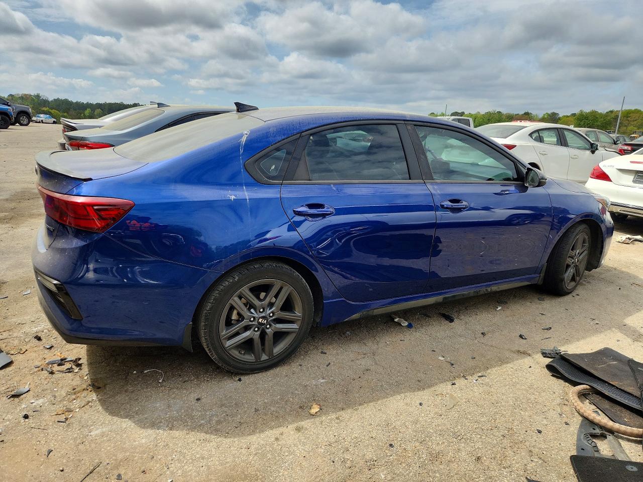 2021 Kia Forte Gt-line Blue vin: 3KPF34AD8ME375299