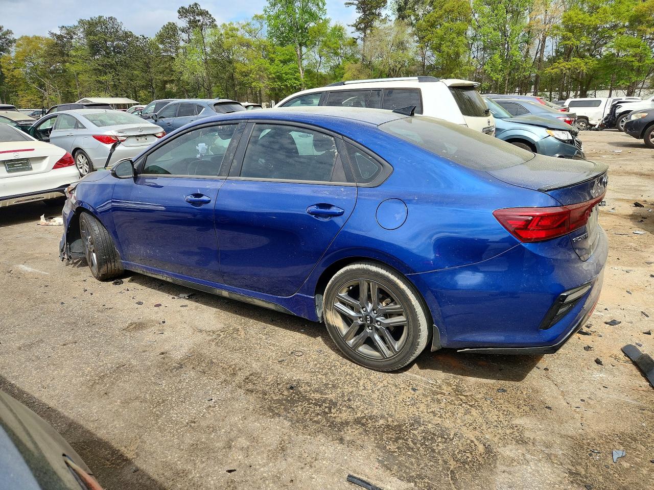 2021 Kia Forte Gt-line Blue vin: 3KPF34AD8ME375299