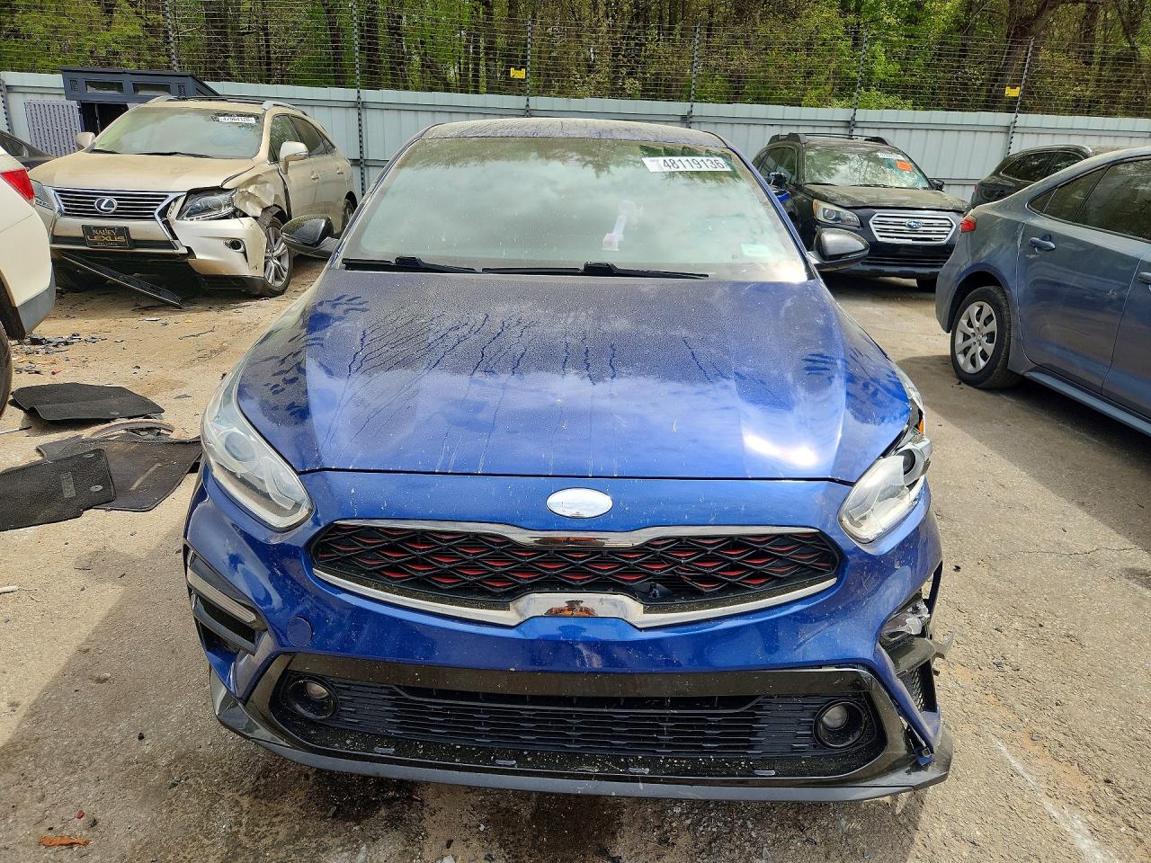 2021 Kia Forte Gt-line Blue vin: 3KPF34AD8ME375299