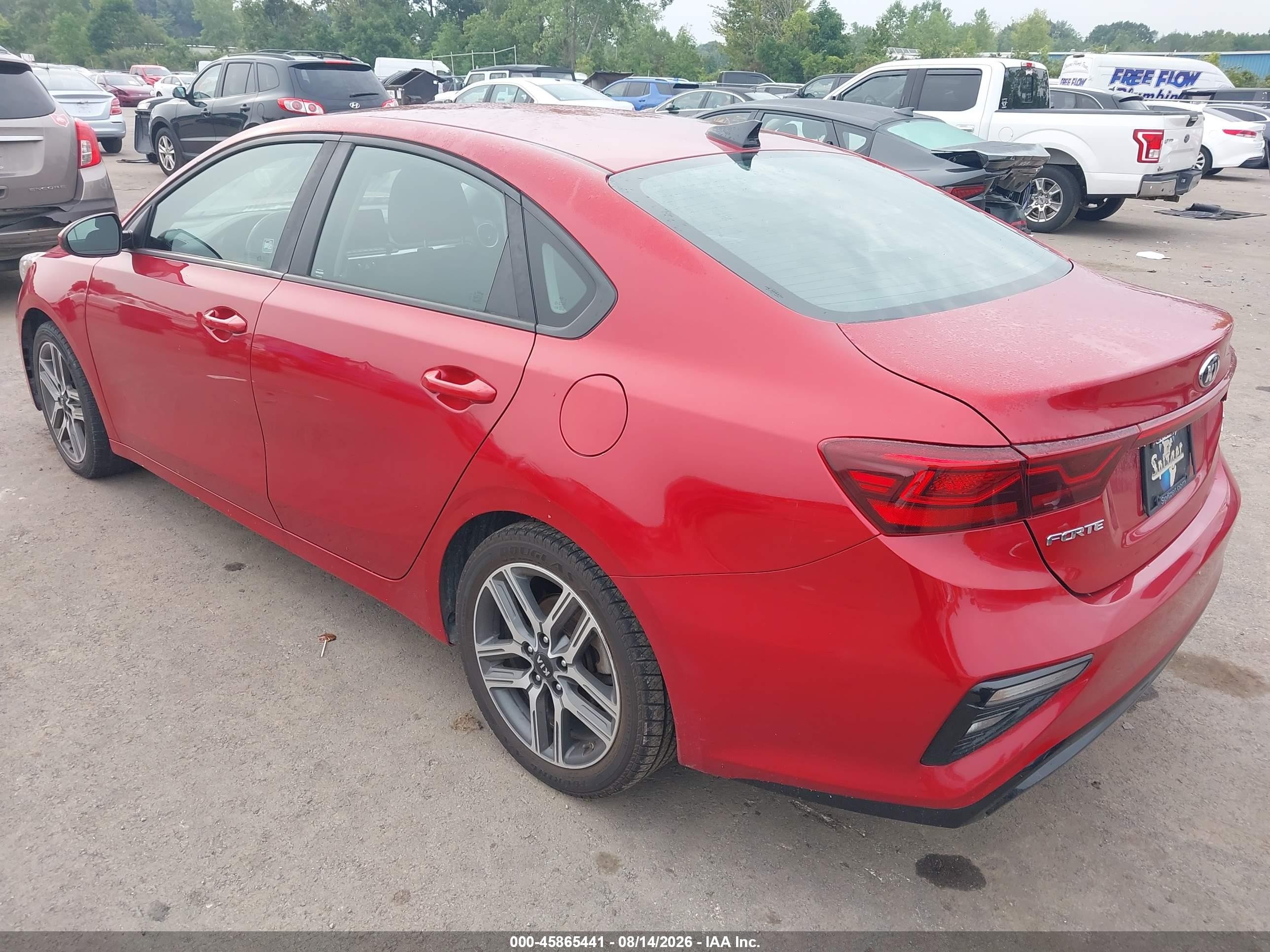 2019 Kia Forte S Красный vin: 3KPF34ADXKE048223
