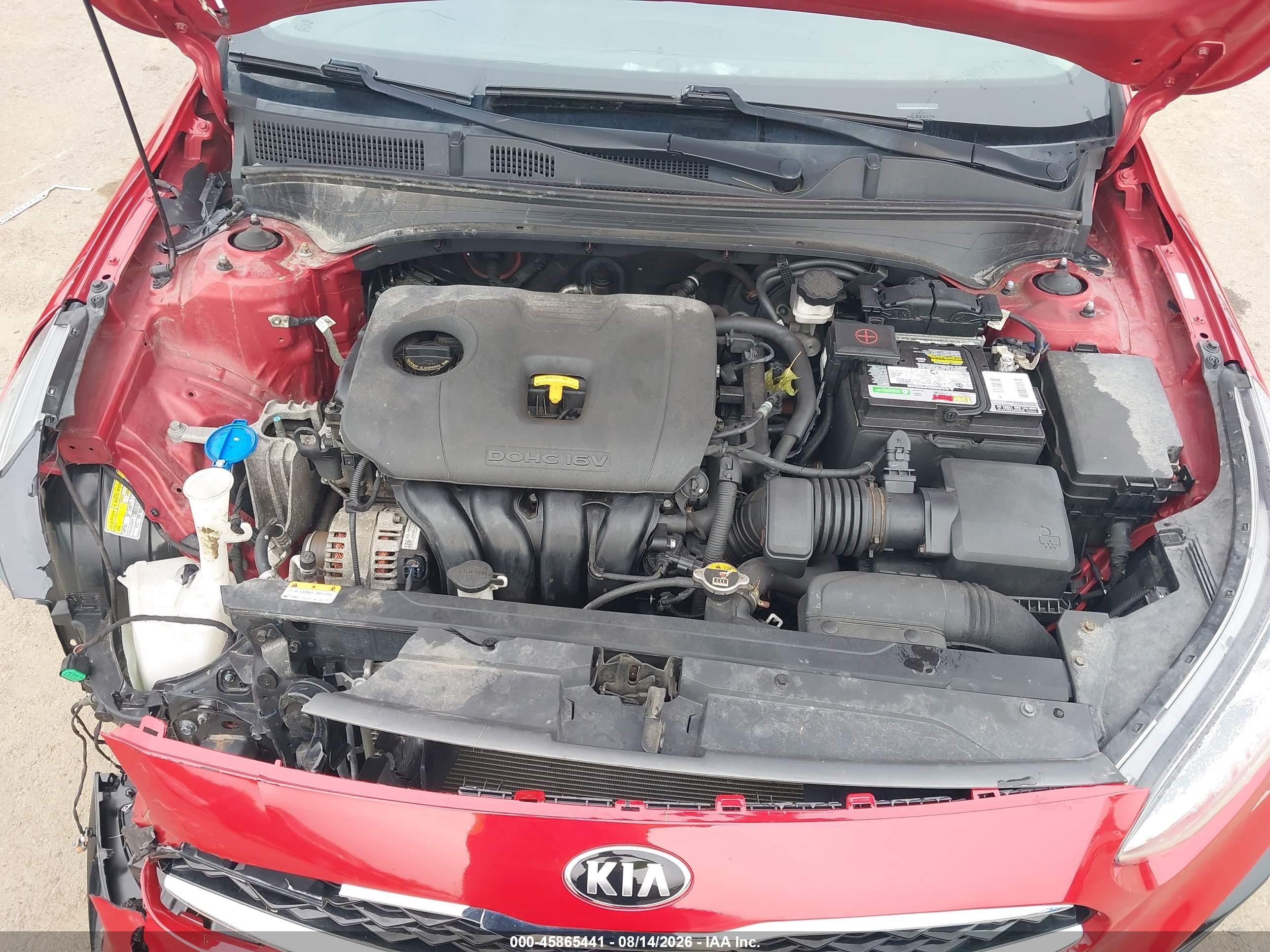 2019 Kia Forte S Красный vin: 3KPF34ADXKE048223