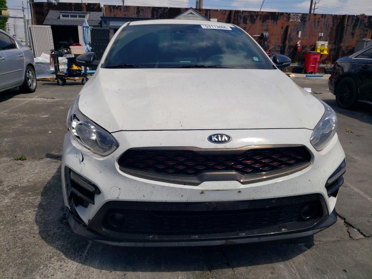 2020 Kia Forte Gt Line White vin: 3KPF34ADXLE261643