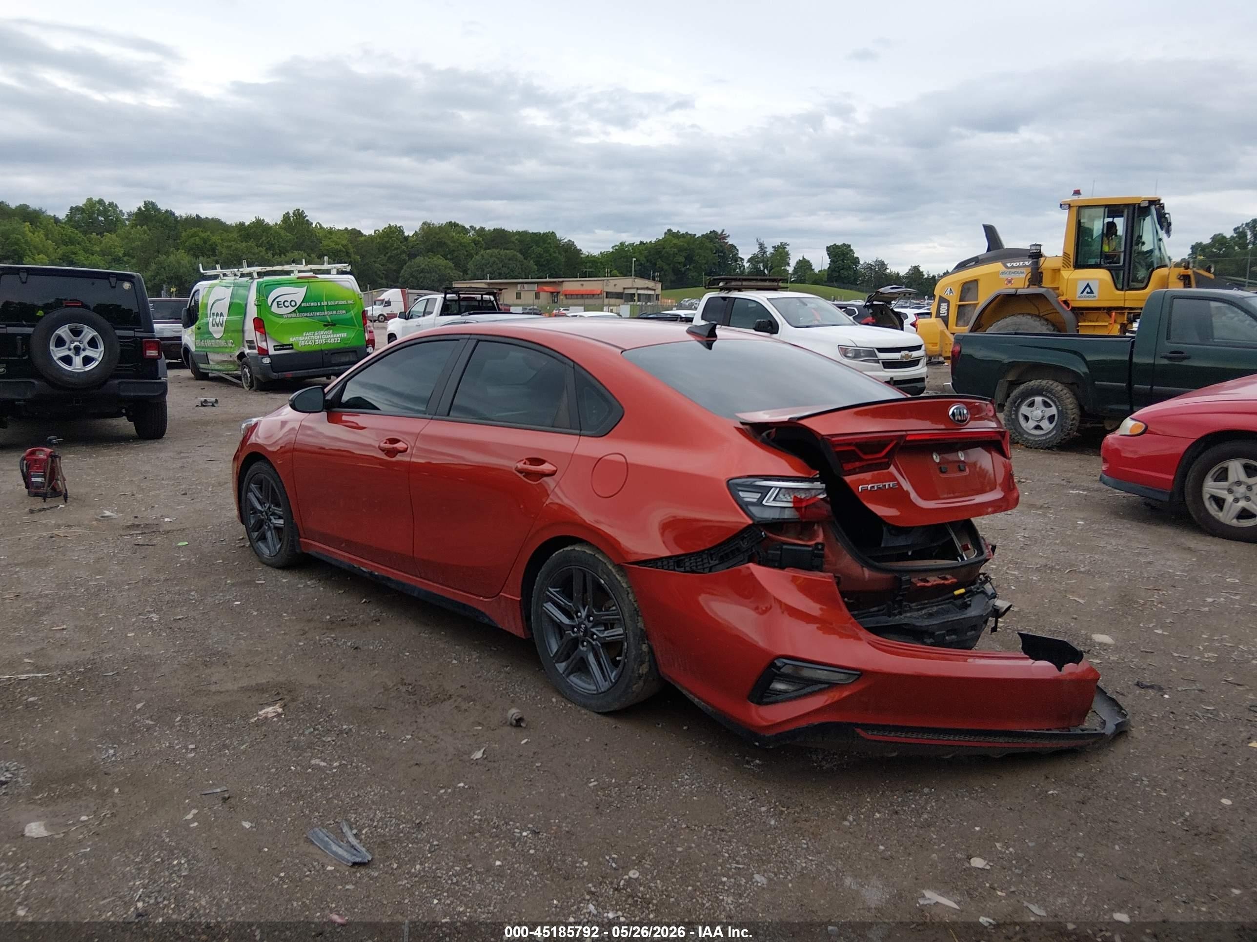 2021 Kia Forte Gt-line Orange vin: 3KPF34ADXME330865