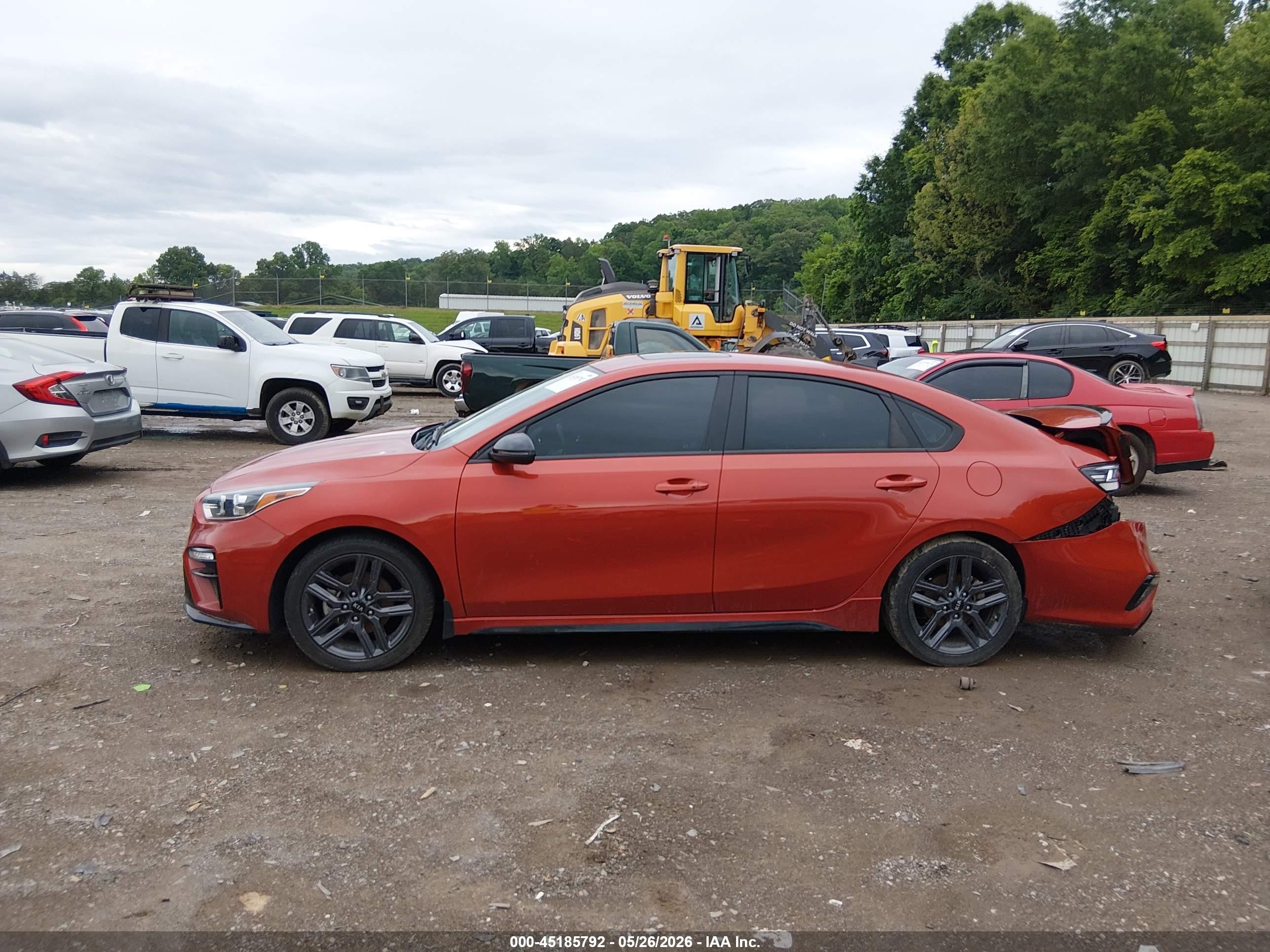 2021 Kia Forte Gt-line Orange vin: 3KPF34ADXME330865