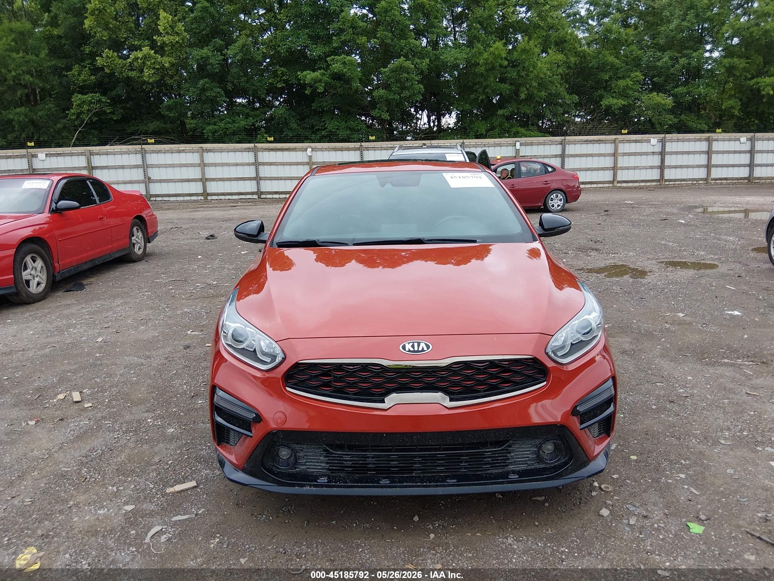 2021 Kia Forte Gt-line Orange vin: 3KPF34ADXME330865