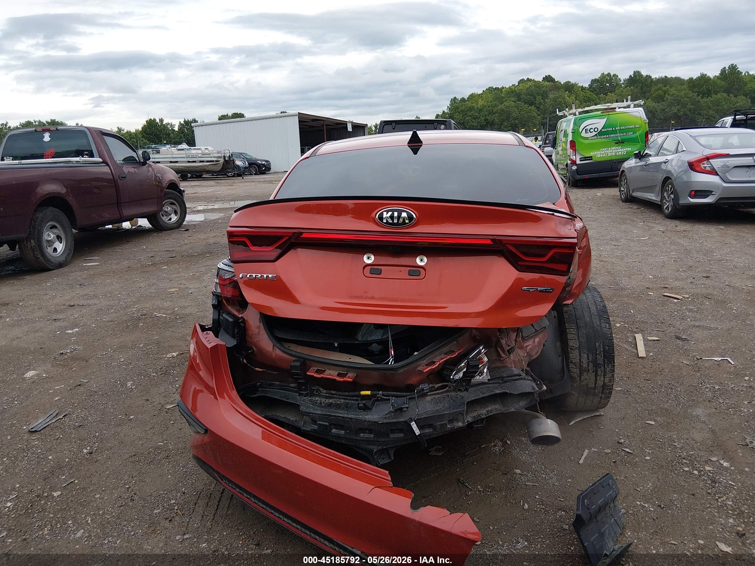 2021 Kia Forte Gt-line Orange vin: 3KPF34ADXME330865