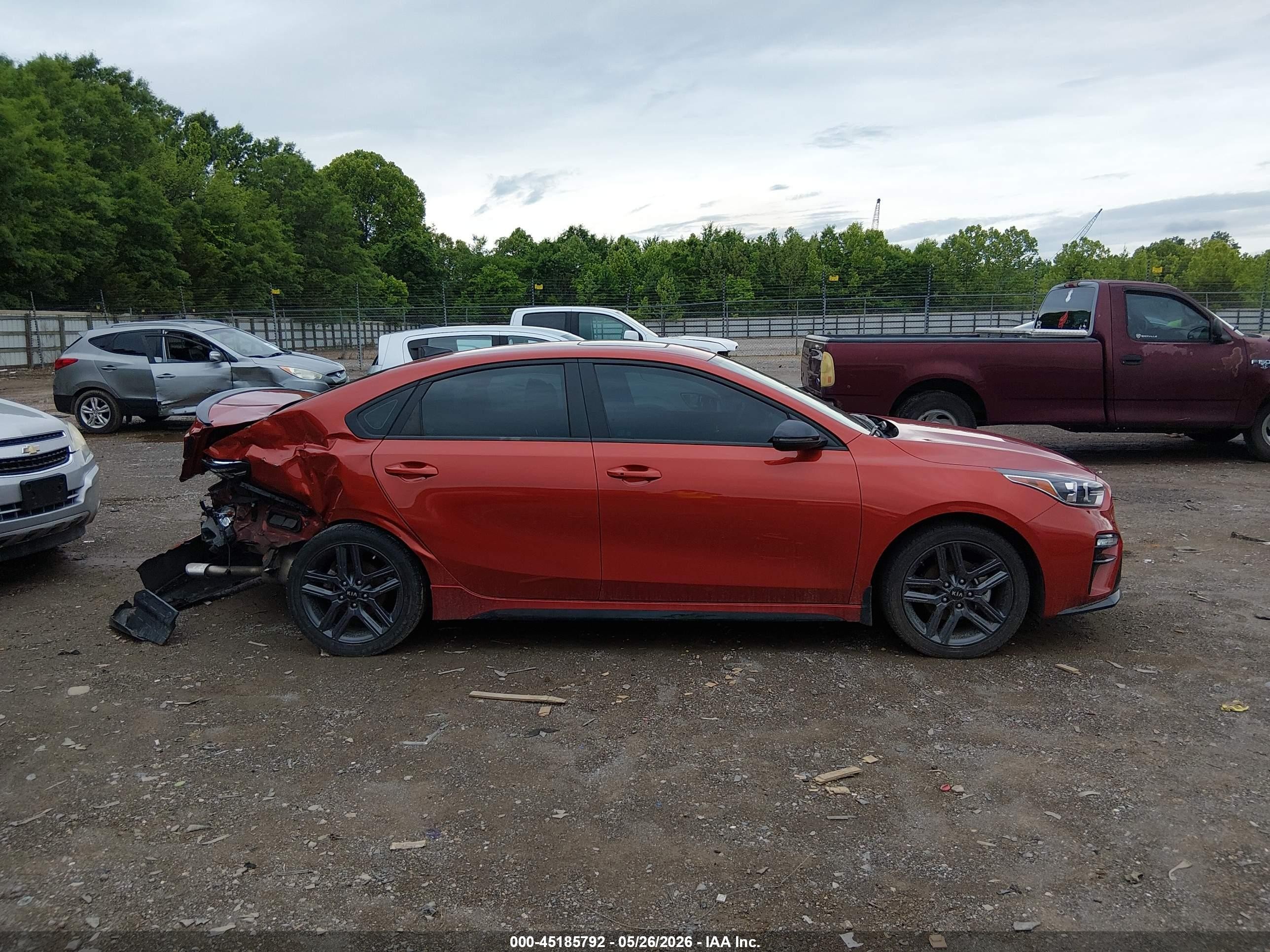 2021 Kia Forte Gt-line Orange vin: 3KPF34ADXME330865