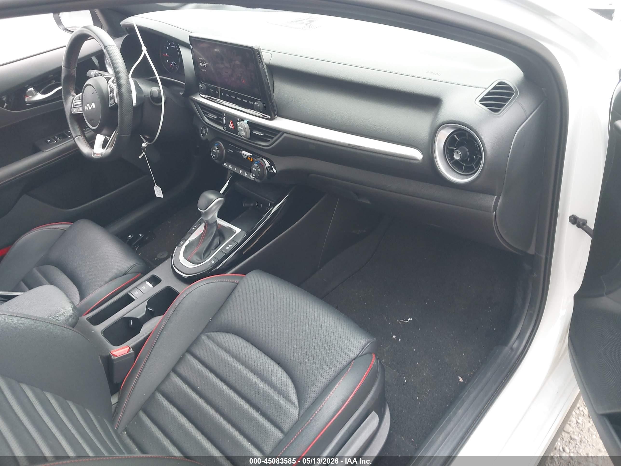 2023 Kia Forte Gt White vin: 3KPF44AC0PE634019