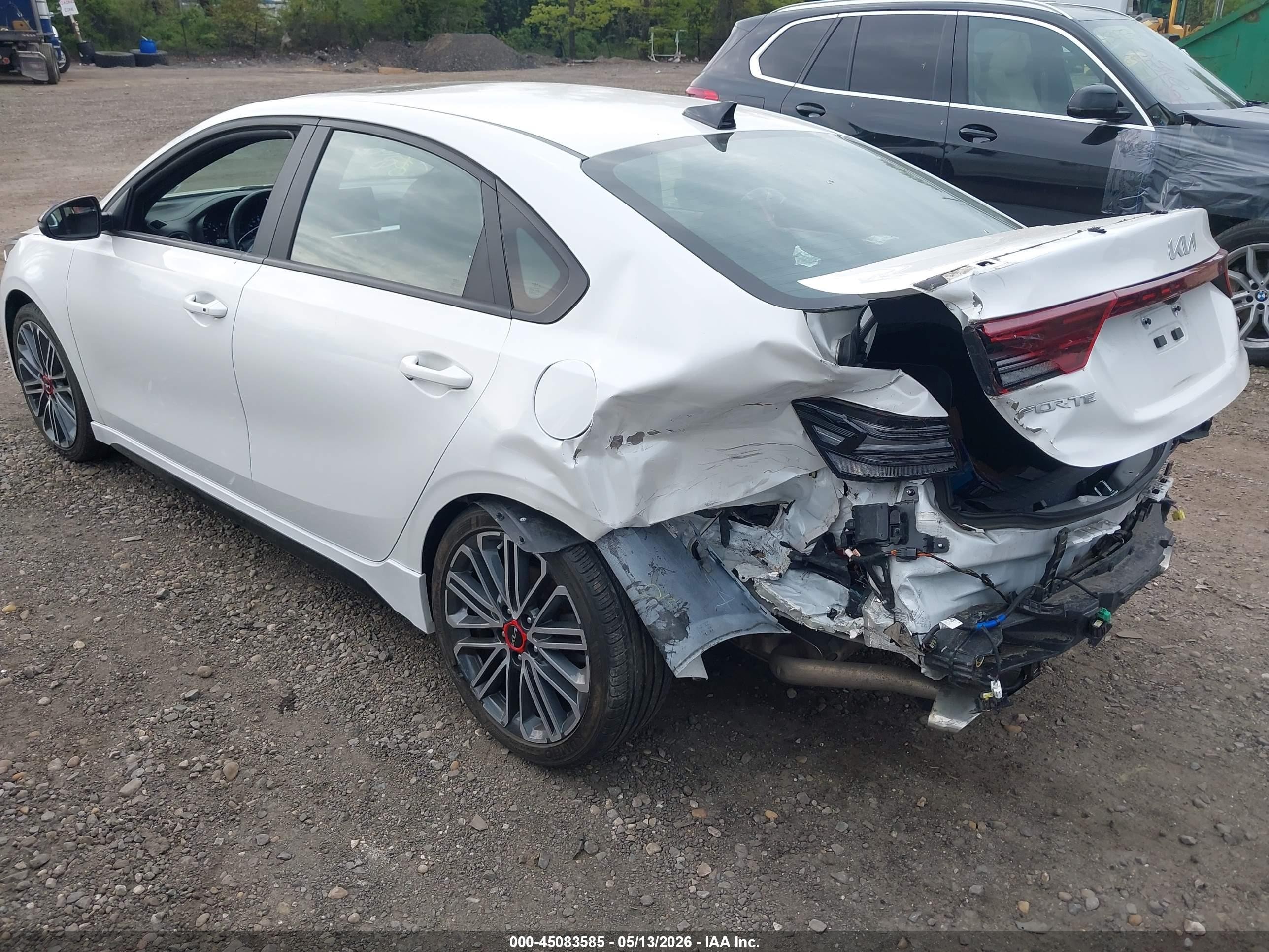 2023 Kia Forte Gt White vin: 3KPF44AC0PE634019