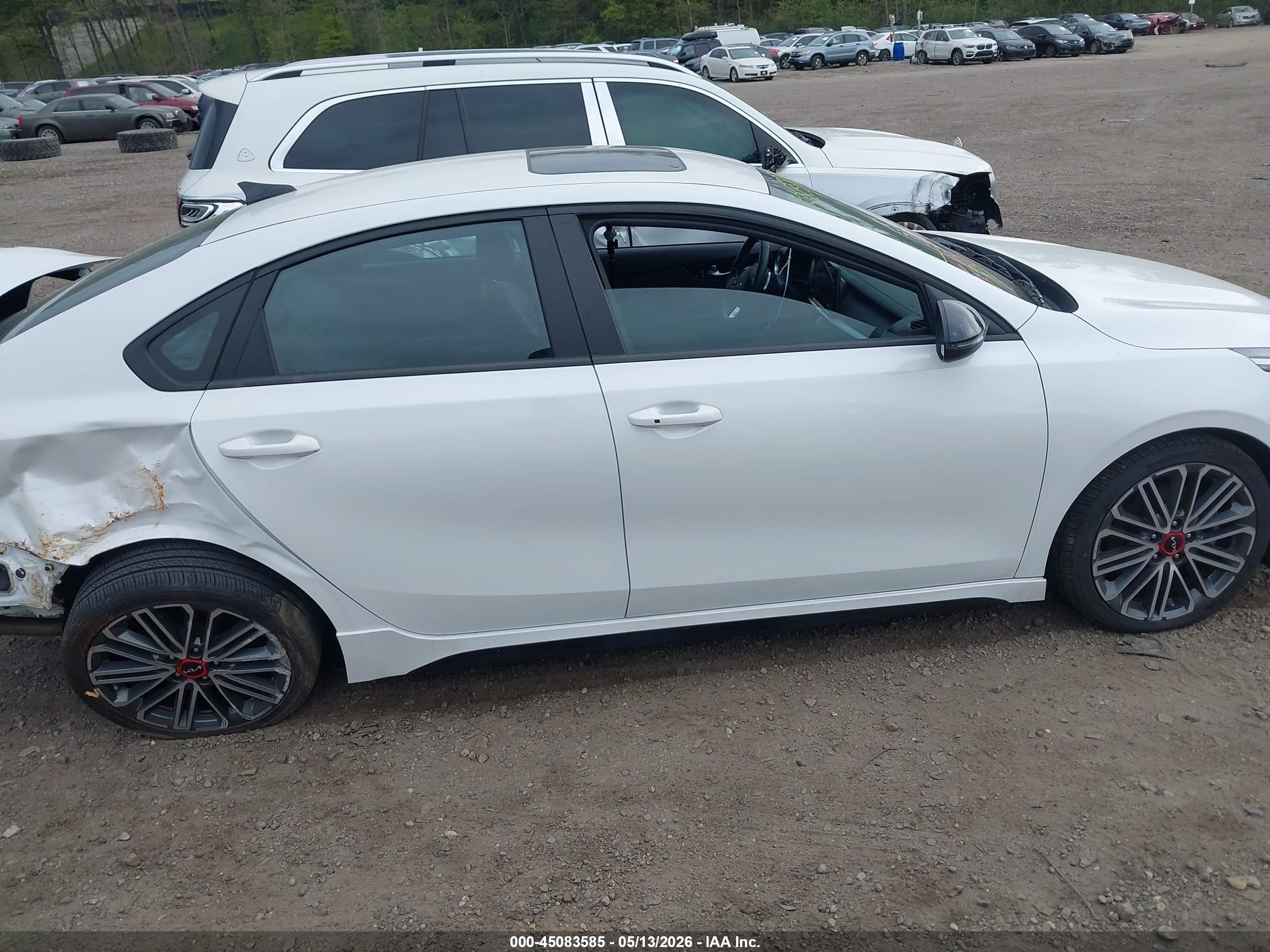 2023 Kia Forte Gt White vin: 3KPF44AC0PE634019