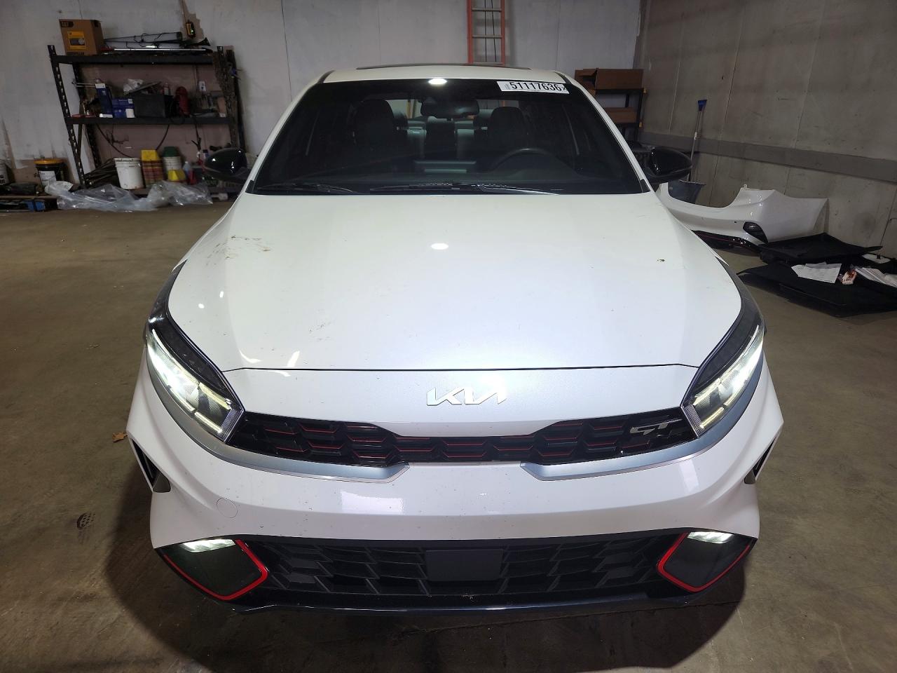 2023 Kia Forte Gt White vin: 3KPF44AC1PE636345