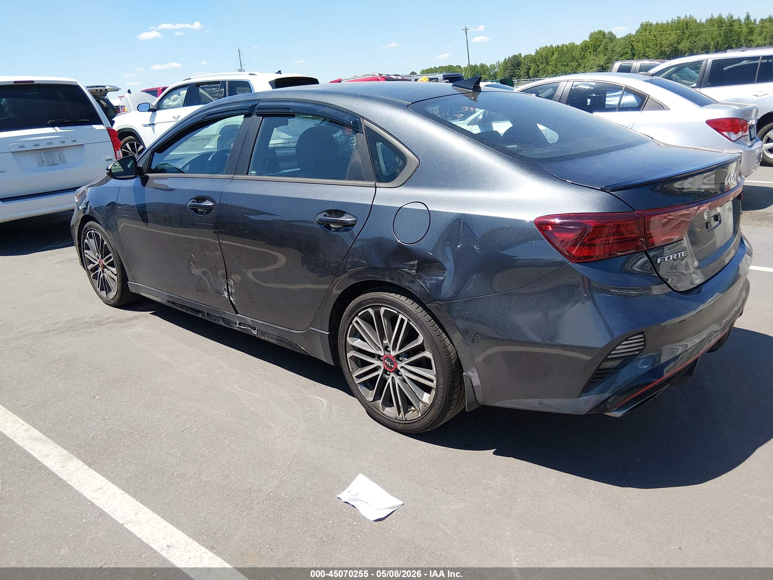 2023 Kia Forte Gt Gray vin: 3KPF44AC2PE535654