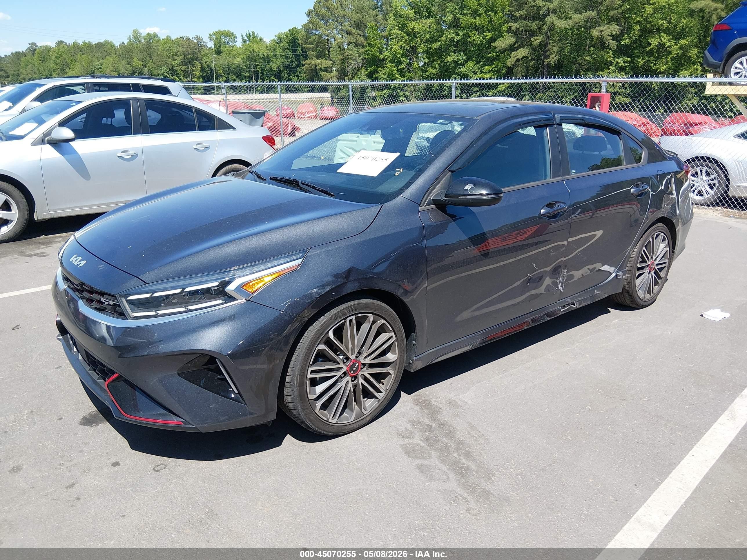2023 Kia Forte Gt Gray vin: 3KPF44AC2PE535654