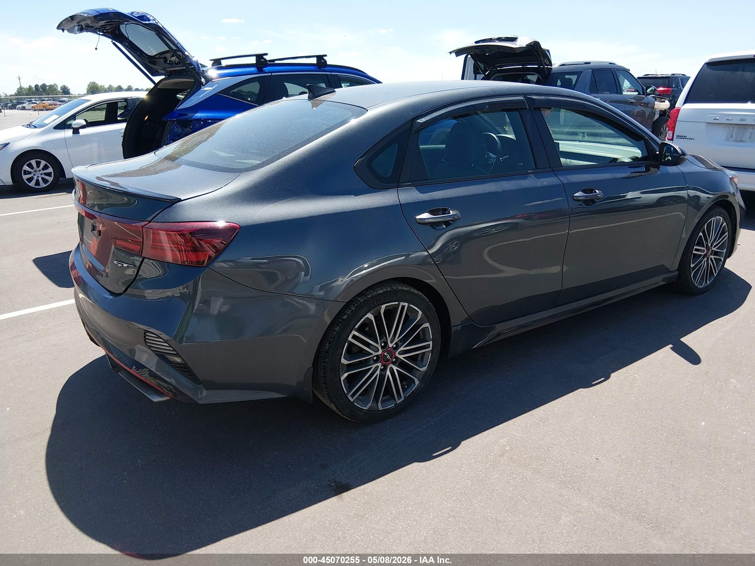 2023 Kia Forte Gt Gray vin: 3KPF44AC2PE535654