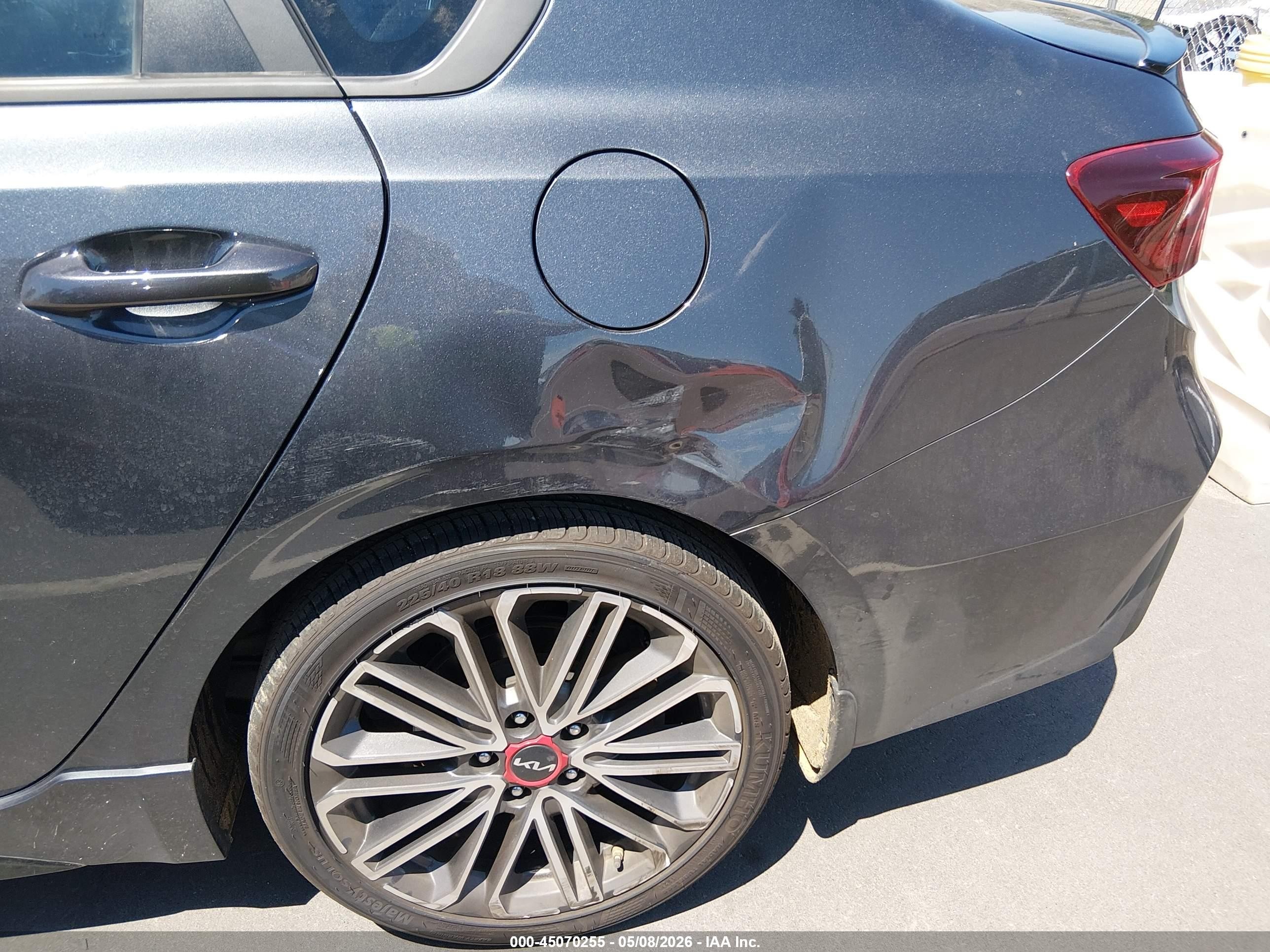 2023 Kia Forte Gt Gray vin: 3KPF44AC2PE535654