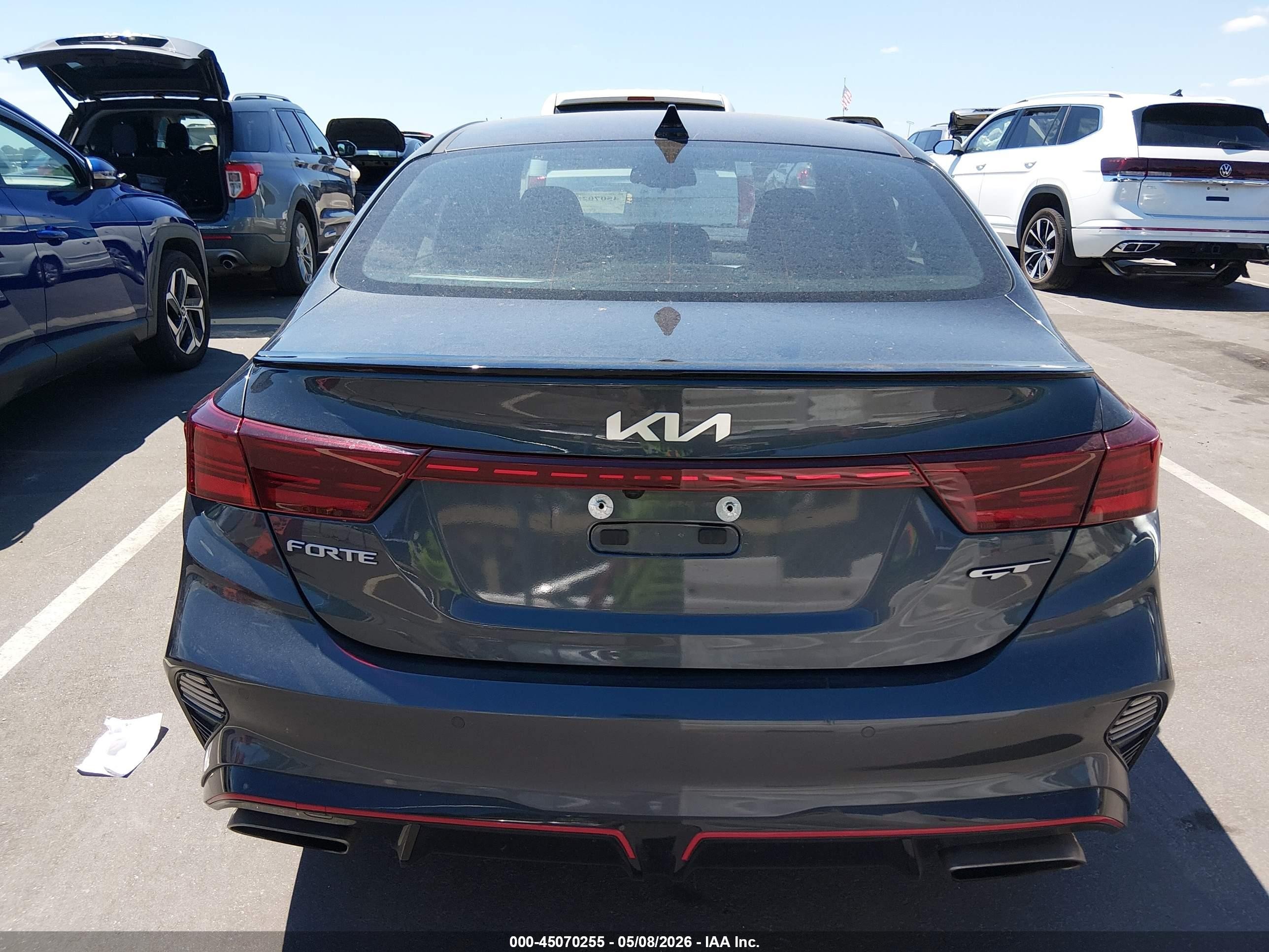 2023 Kia Forte Gt Gray vin: 3KPF44AC2PE535654