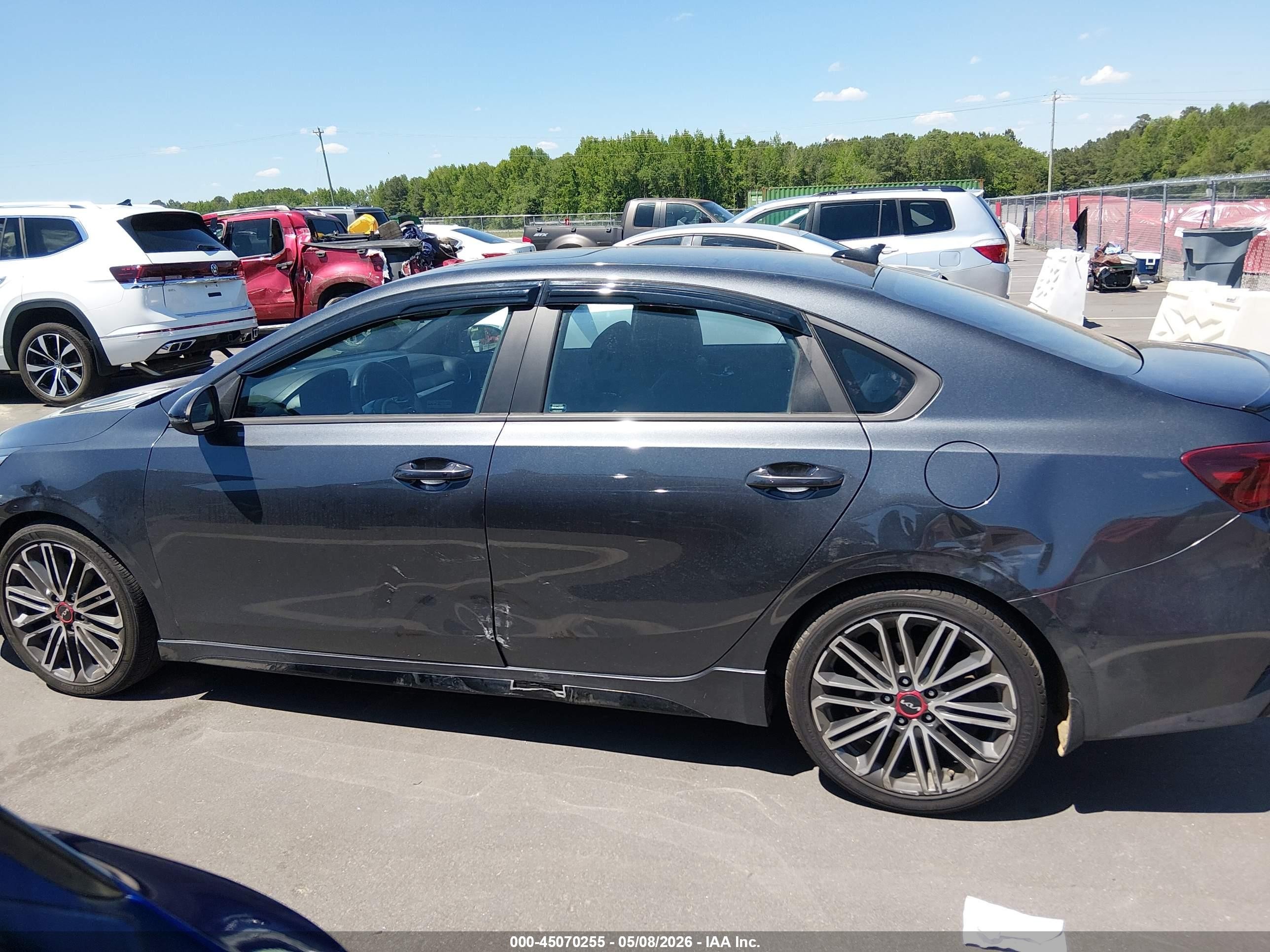 2023 Kia Forte Gt Gray vin: 3KPF44AC2PE535654