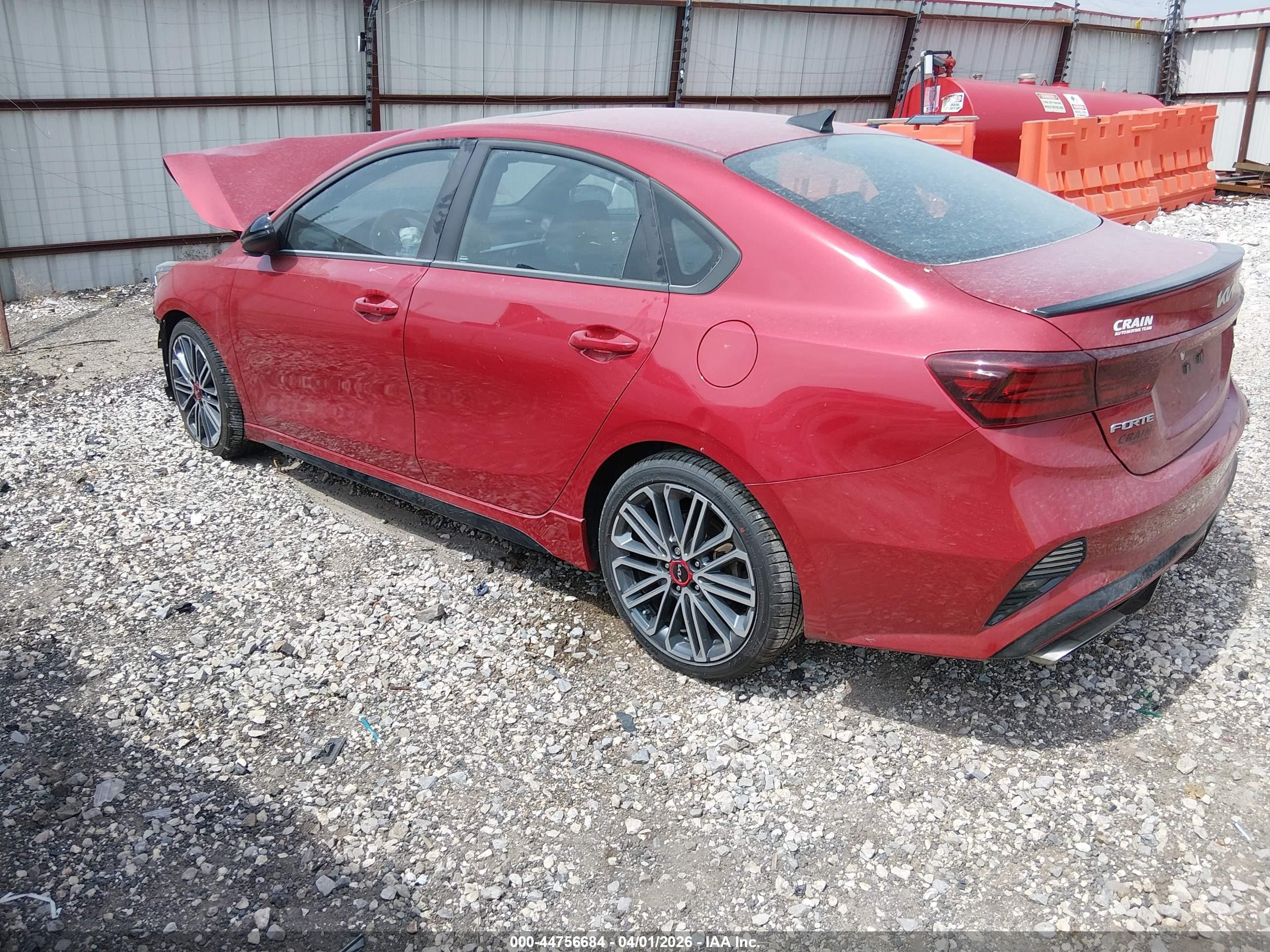 2023 Kia Forte Gt Red vin: 3KPF44AC2PE592890