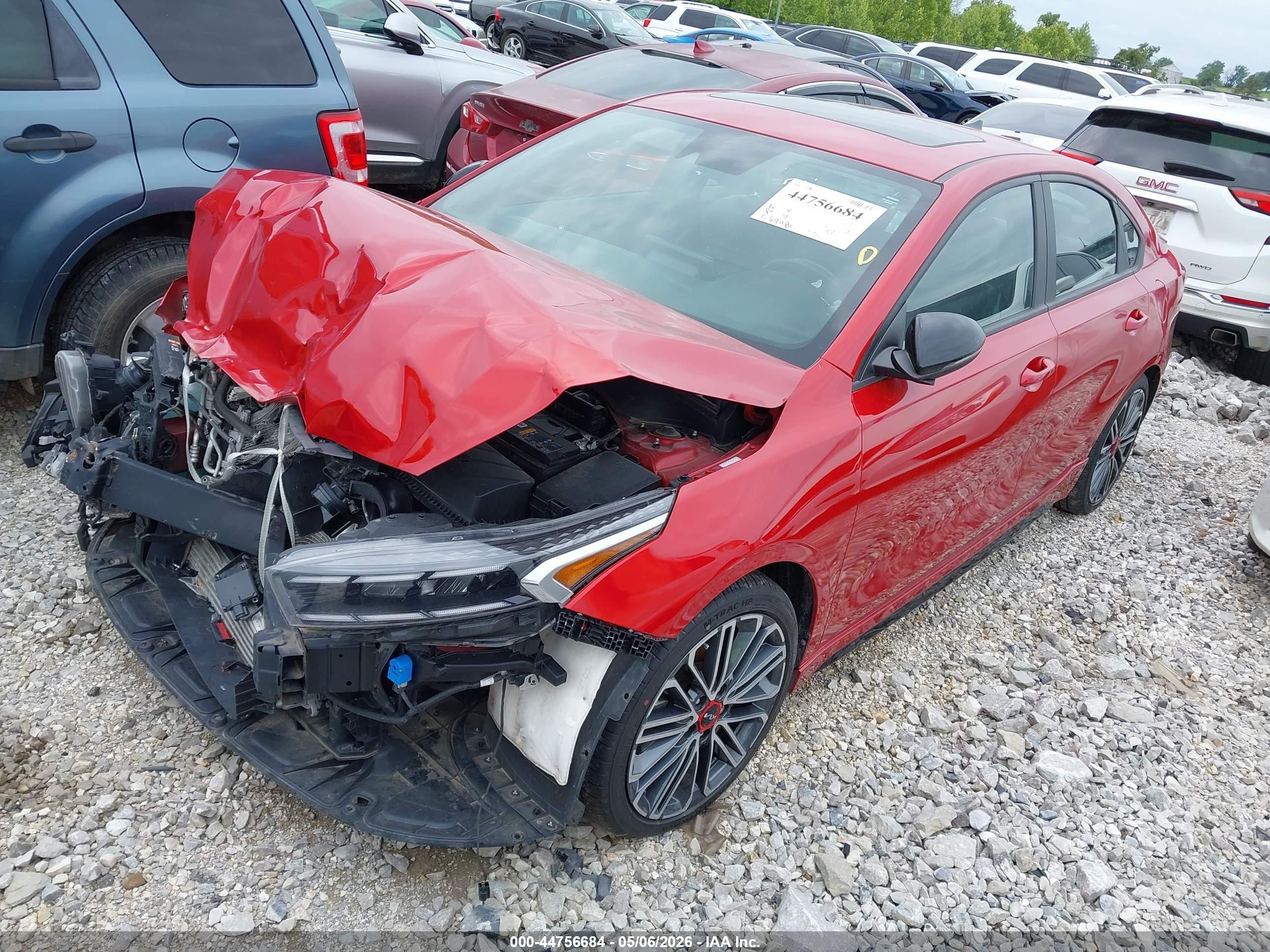 2023 Kia Forte Gt Red vin: 3KPF44AC2PE592890
