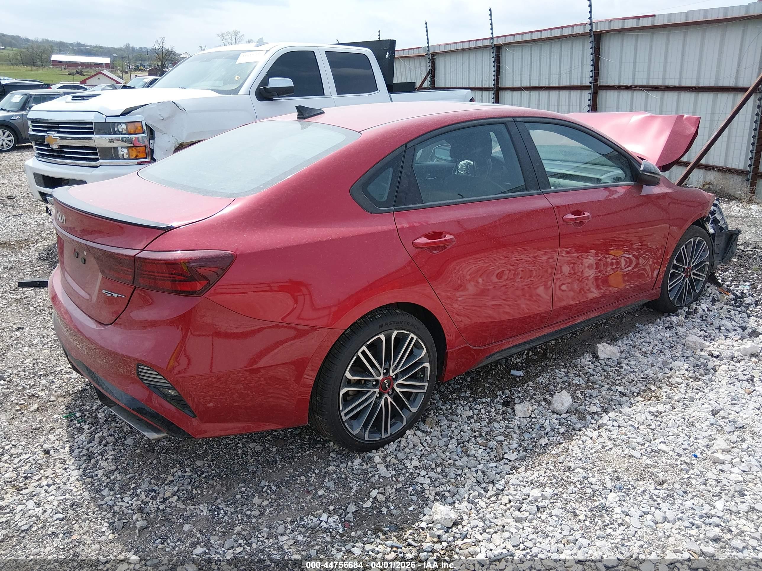 2023 Kia Forte Gt Red vin: 3KPF44AC2PE592890