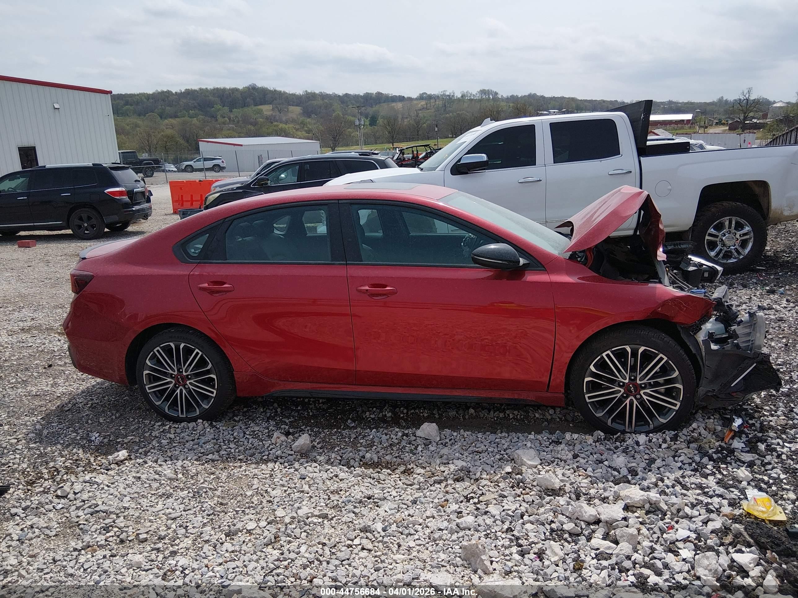 2023 Kia Forte Gt Red vin: 3KPF44AC2PE592890