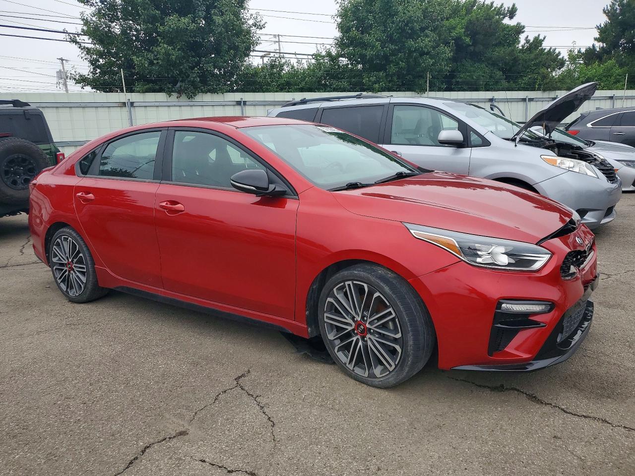 2020 Kia Forte Red vin: 3KPF44AC3LE225832