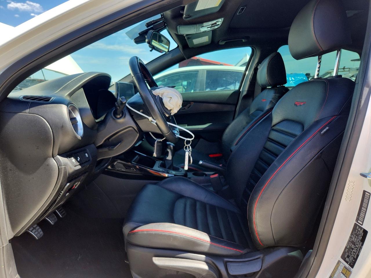 2023 Kia Forte Gt White vin: 3KPF44AC4PE538085