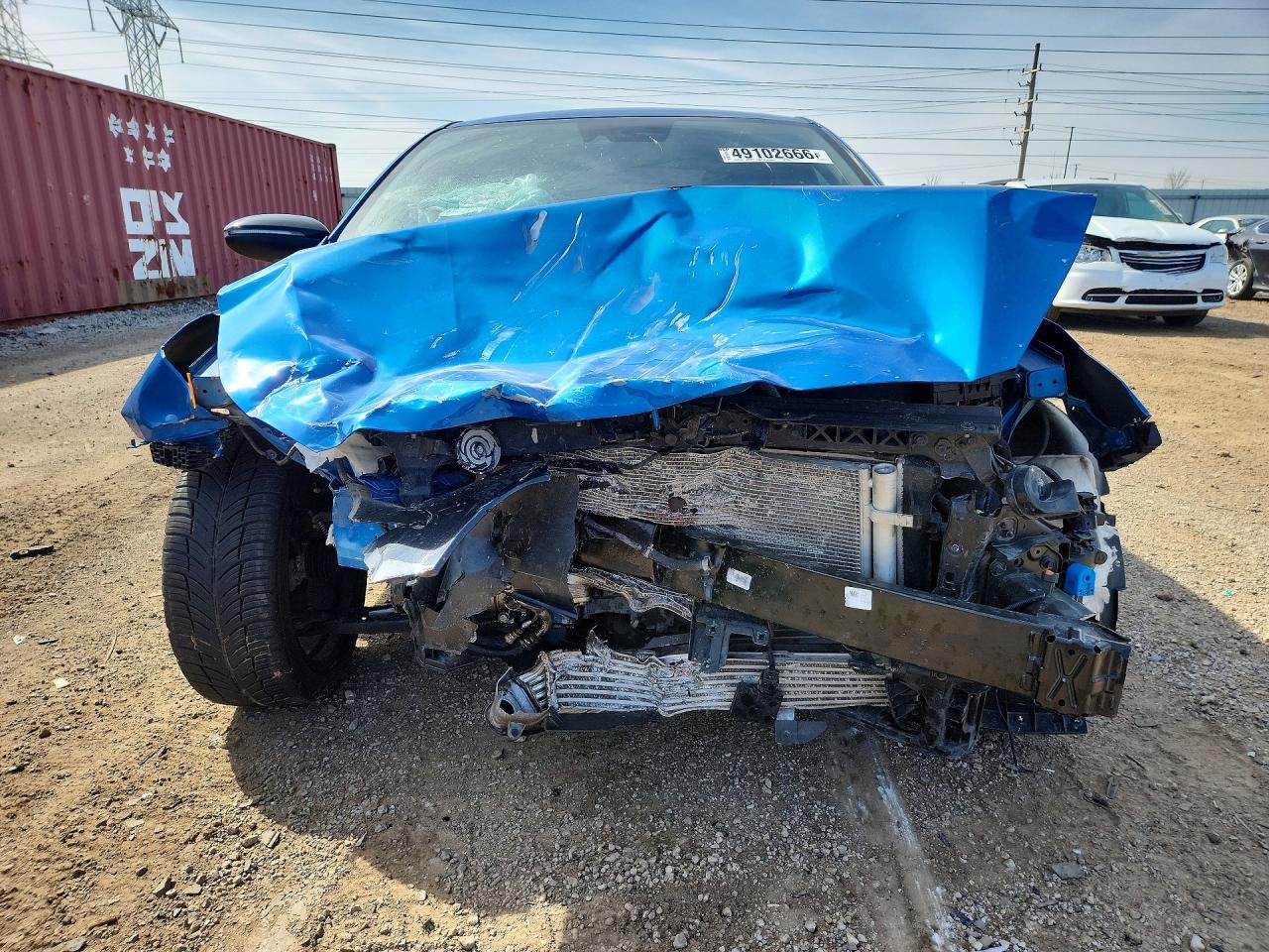 2022 Kia Forte Gt Blue vin: 3KPF44AC6NE443296