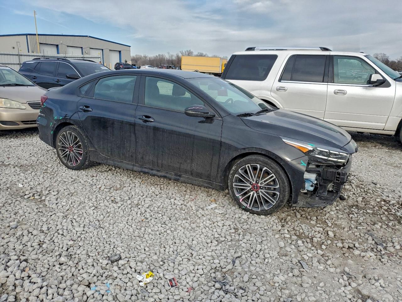 2022 Kia Forte Gt Black vin: 3KPF44AC8NE501781