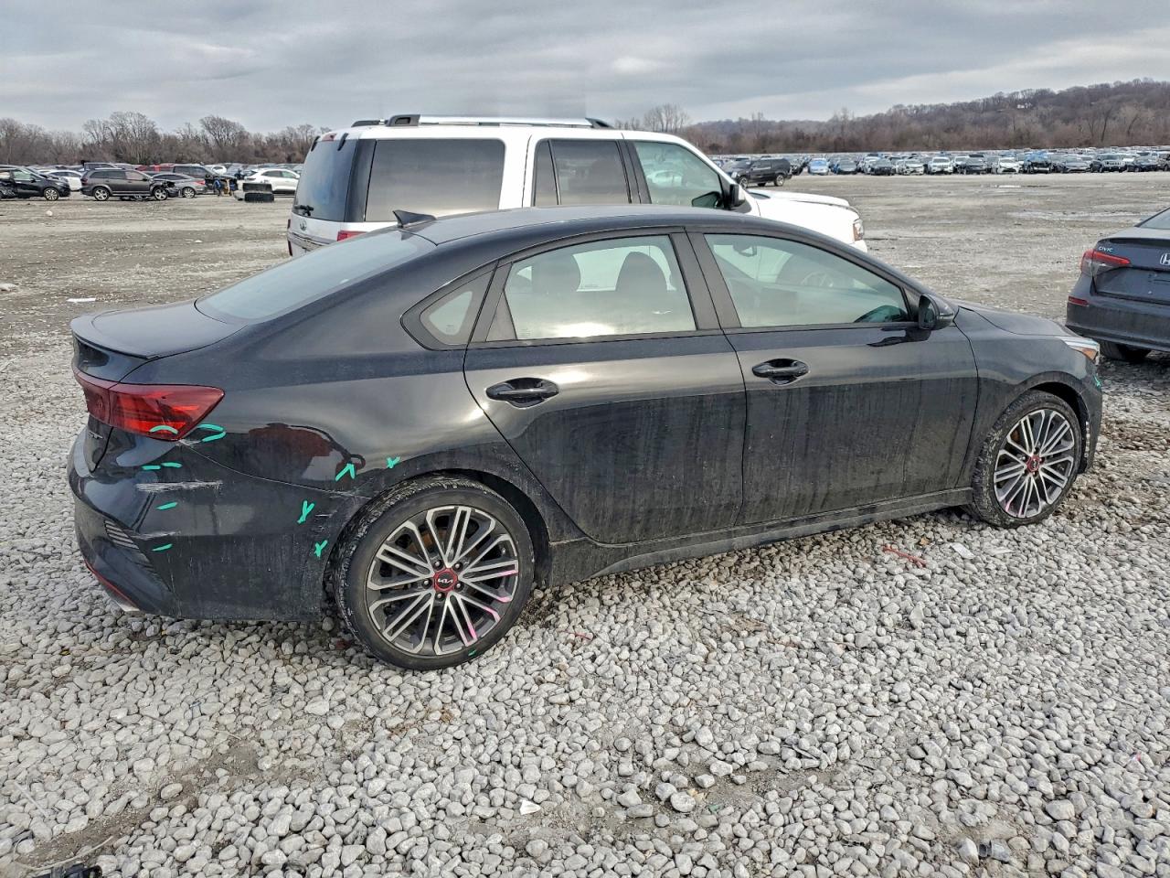 2022 Kia Forte Gt Black vin: 3KPF44AC8NE501781