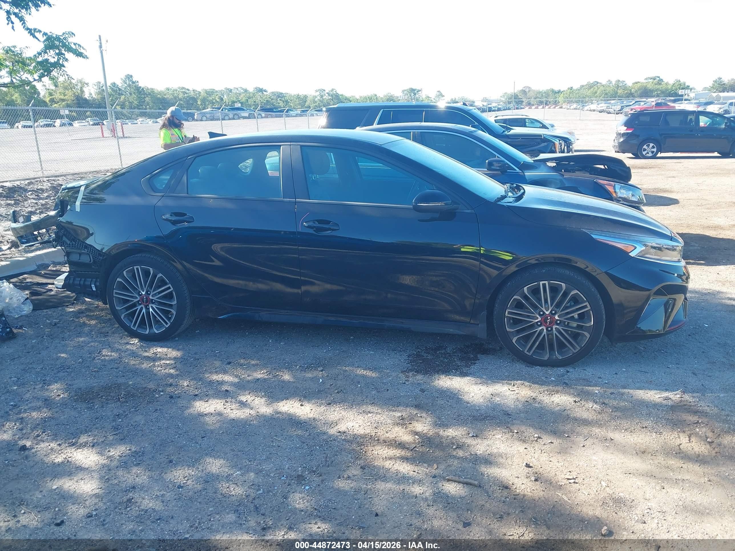 2023 Kia Forte Gt Черный vin: 3KPF44AC8PE525579