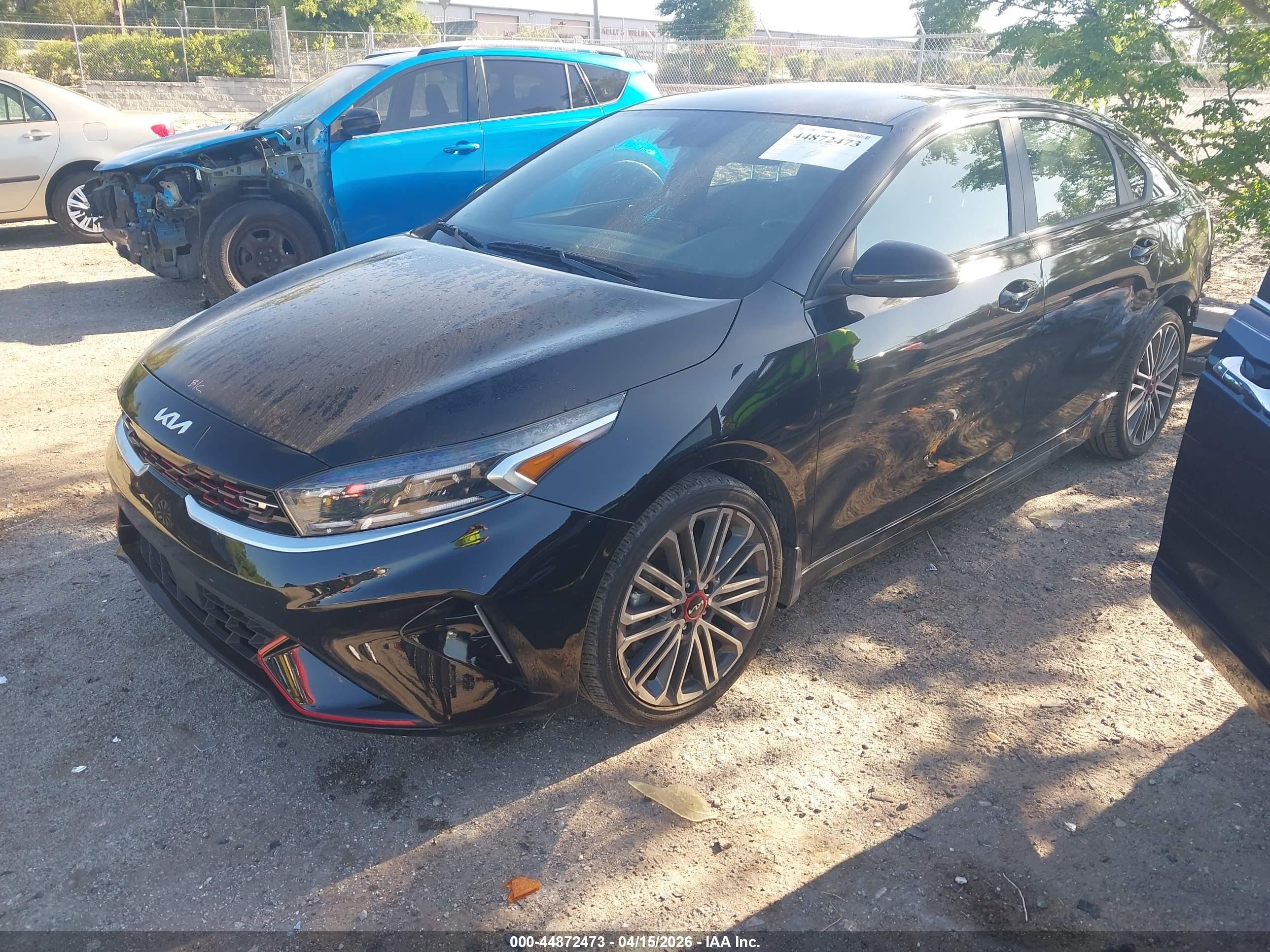 2023 Kia Forte Gt Черный vin: 3KPF44AC8PE525579