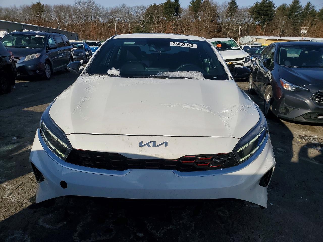 2023 Kia Forte Gt White vin: 3KPF44ACXPE610312